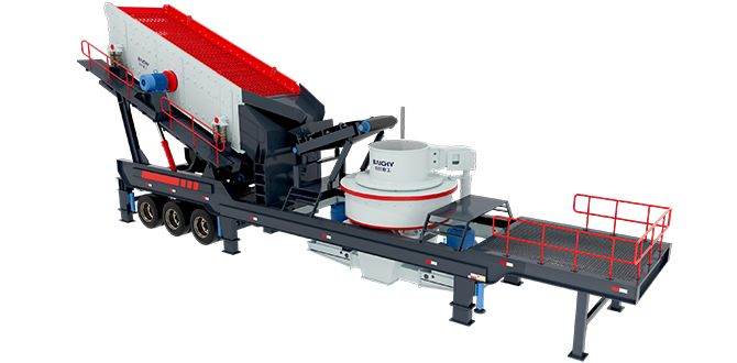 制砂機(jī)輪胎移動站